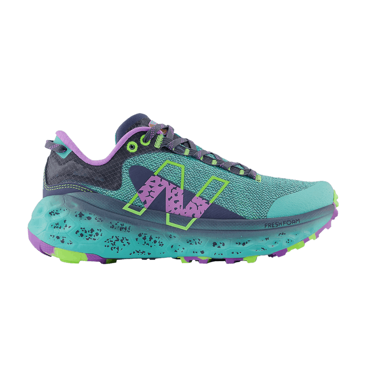 New Balance Wmns Fresh Foam X More Trail v2 'Cyber Jade Electric Purple' — Cyber Jade/Electric Purple