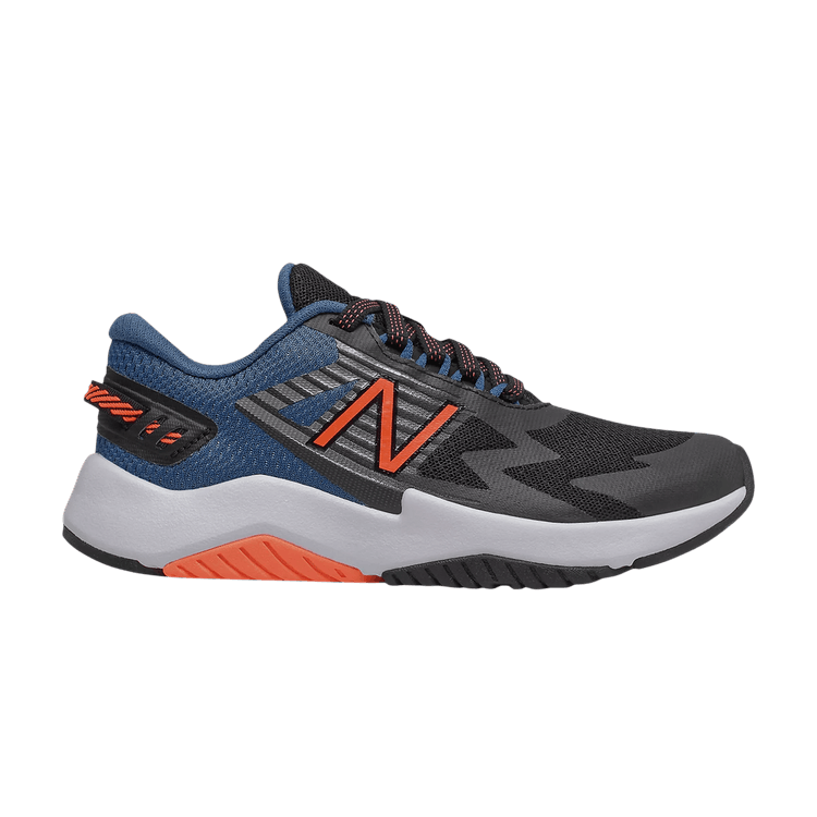 New Balance Rave Run Big Kid Wide 'Black Oxygen Blue' — Black/Oxygen Blue/Dynomite