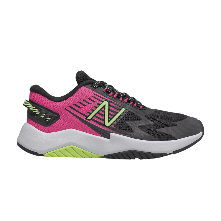 New Balance Rave Run Big Kid 'Black Pink Glow' — Black/Pink Glow/Bleached Lime Glow