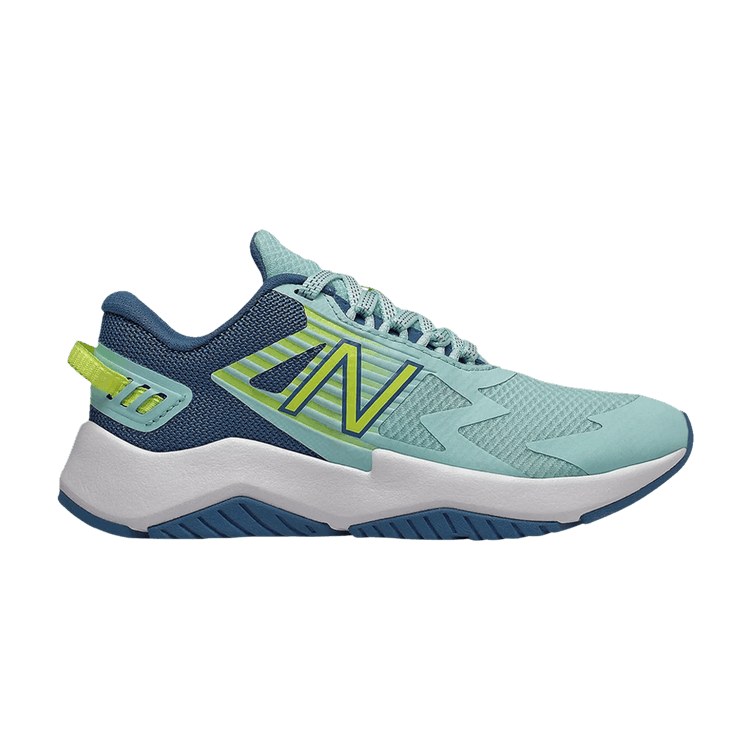 New Balance Rave Run Big Kid X-Wide 'Bali Blue' — Bali Blue/Mako Blue/Lemon Slush
