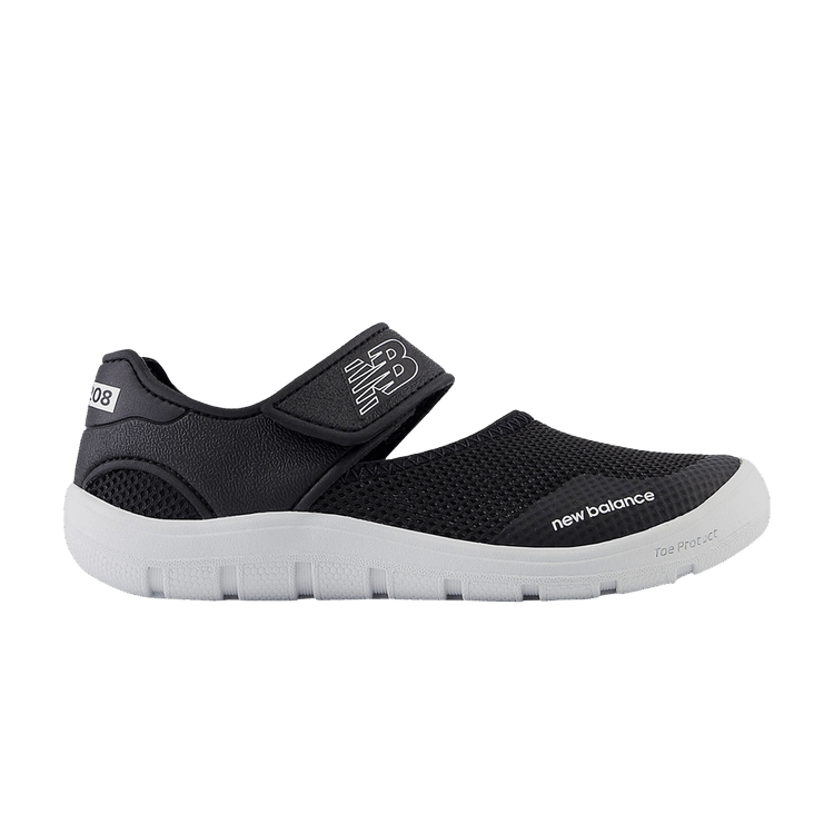 New Balance 208v2 Sandal Kids Wide 'Black White' — Black/White