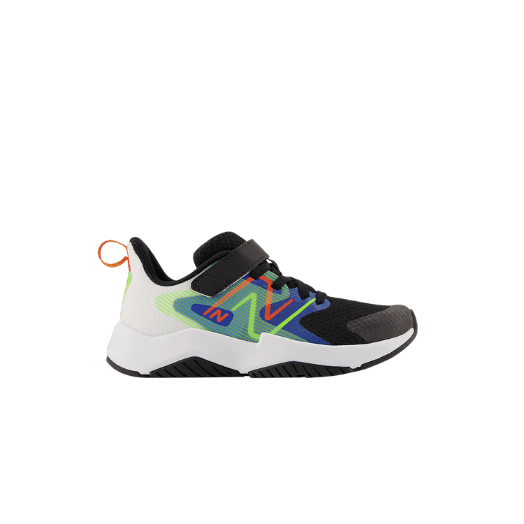 New Balance Rave Run v2 Bungee Lace Big Kid 'Black Cobalt Green' — Black/Cobalt/White