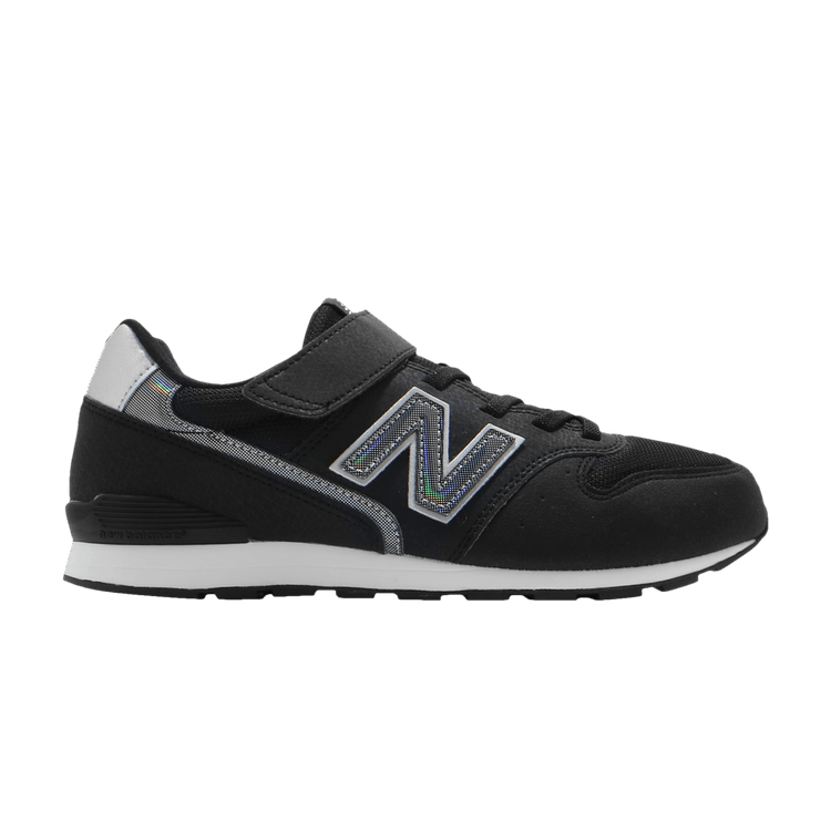 New Balance 996 Kids Wide 'Black Silver' — Black/Silver/White
