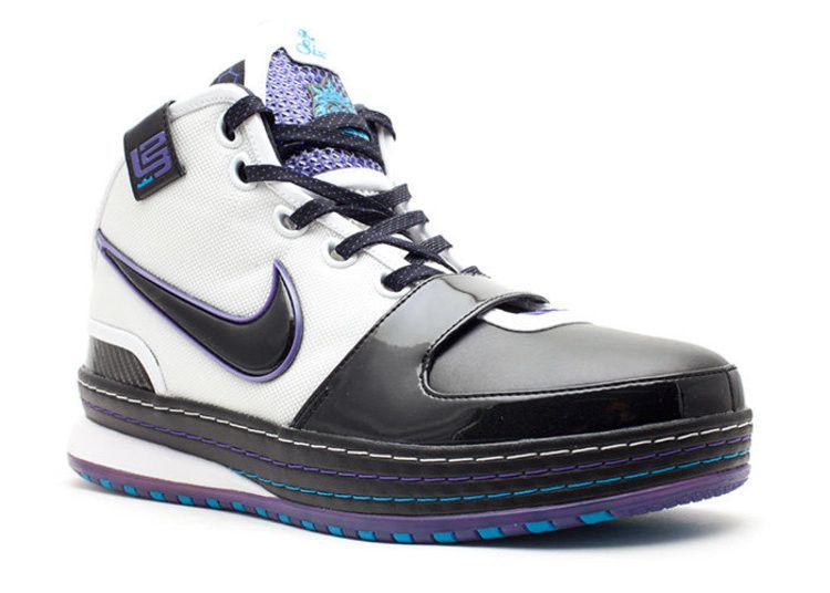 Nike Zoom LeBron 6 'Hardwood Classic' — White/Black-Vrsty Prpl-Orn Bl